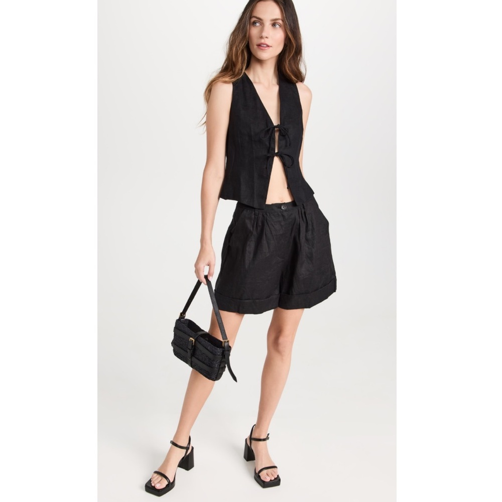NWT Faithfull the brand X Anthropologie linen shorts in XS